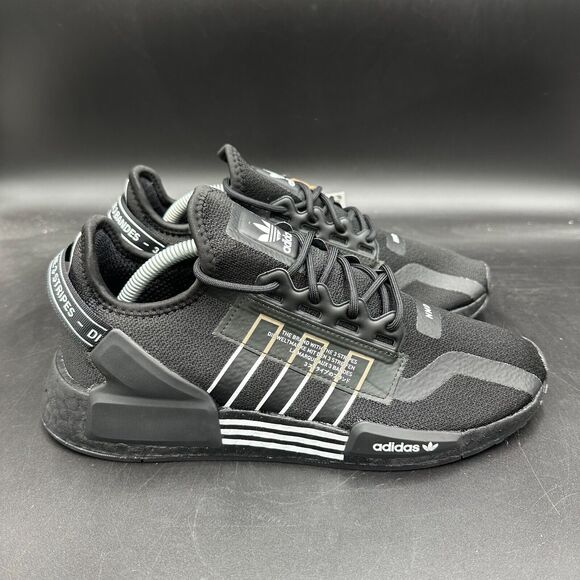 Adidas NMD_R1 V2 Black White Men's Running Training Shoes Size 9 GZ1998 - Picture 1 of 8